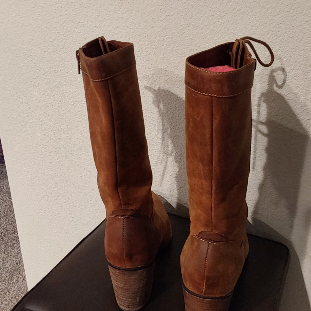 Clark's Indgo size 10 brown leather lace up boots - Picture 2 of 4